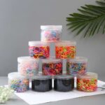 TPU Elastic Band Children's Hair Tie Rubber Band Canned