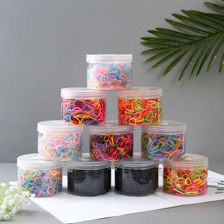 TPU Elastic Band Children's Hair Tie Rubber Band Canned