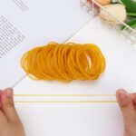 Natural Latex Rubber Band Transparent Yellow Natural Rubber Band